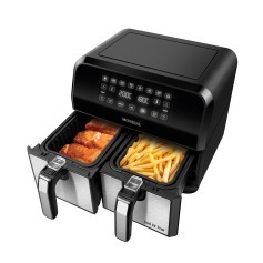 Fritadeira el�trica sem �leo Air Fryer Dual com cesto duplo 8L 2000 Watts - AFD-01-BI
