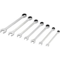 Jogo de chave combinada com catraca de 8 a 19 mm com 7 peças Jogo de chave combinada com catraca de 8 a 19 mm com 7 peças