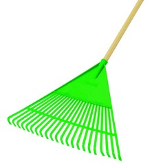 Vassoura tipo ancinho em plástico com cabo - FJ-1011 Vassoura tipo ancinho em plástico com cabo - FJ-1011