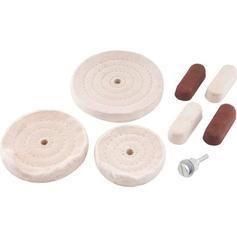 Jogo de rodas de pano para polimento 