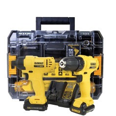 Combo Furadeira Parafusadeira DCD700 + Parafusadeira de impacto DCF805 com maleta - DCK201C2