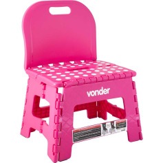 Banqueta pl�stica dobr�vel altura 220 mm com encosto