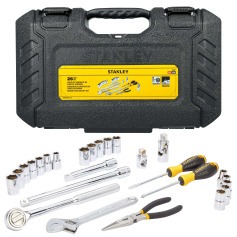 Jogo de soquete sextavado 10 a 19mm e 3/8