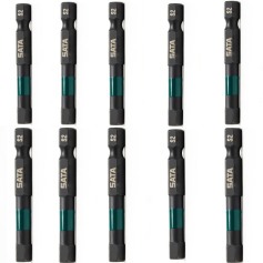 Jogo de bits de impacto hexagonal 5 x 50mm encaixe de 1/4 Jogo de bits de impacto hexagonal 5 x 50mm encaixe de 1/4