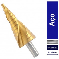 Broca escalonada a�o r�pido 9 a 36 mm - 723589