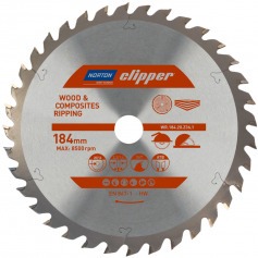 Disco de serra para madeira 184 x 20 mm 36 dentes - Clipper