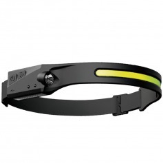 Lanterna de cabe�a LED COB Recarreg�vel 500 l�mens - BOM-4003