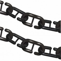 Corrente pl�stica de 9 mm pacote com 2 metros preto - 25890 