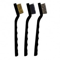 Jogo escova cerdas mistas manual com cabo pl�stico 3 pe�as - 012.6396