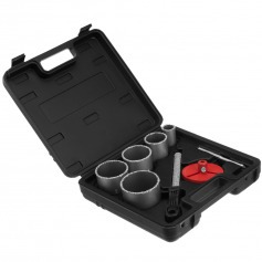 Jogo de serra copo para cer�micas e telhas 33 a 83 mm 8 pe�as - 728429