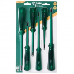 Jogo de chave de fenda e phillips com 6 pe�as - ST08041L