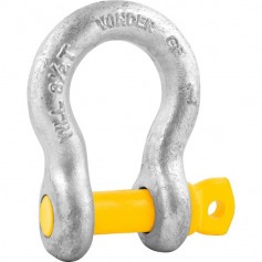 Manilha curva para cabo de a�o 1/2