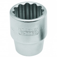 Soquete estriado 30 mm encaixe 1/2