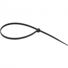 Abra�adeira de nylon preta 2,5 mm x 10 cm com 100 pe�as