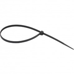 Abracadeira de nylon preta 4,8 mm x 40 cm com 100 pe�as