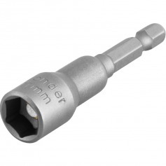 Soquete magn�tico sextavado 65 x 11 mm encaixe 1/4