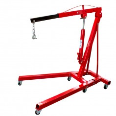 Guincho hidr�ulico dobr�vel 2T com prolongador rodas de ferro