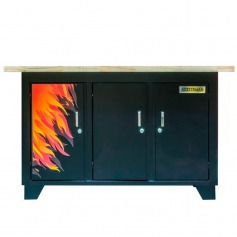 Bancada fechada com 3 portas FIRE - RLL-203