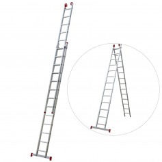 Escada de alum�nio extens�vel 3,81 x 6,54 m 2 x 13 degraus - ESC0622