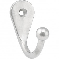 Cabide simples grande em metal niquelado