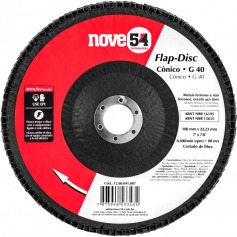 Disco de lixa flap disc flap-disc c�nico 7