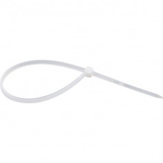 Abra�adeira de nylon branca 4,8 x 200 mm com 100 pe�as 