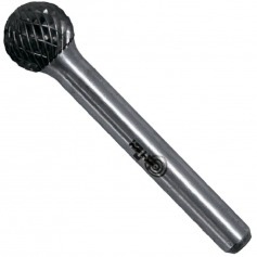 Lima rotativa endurecida esf�rica 12 x 10 mm haste 6 mm - 23.216