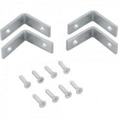 Cantoneira para cortina 3 x 3 cm zincada com 4 pe�as