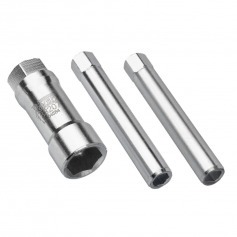 Conjunto soquete vazado 18 mm 2 adaptadores para porca - 133207