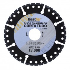 Disco diamantado segmentado 115 mm para alvenaria e cer�mica - BFH2911