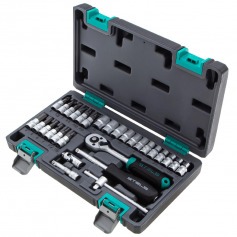 Jogo de Soquete sextavado 4 � 13 mm encaixe 1/4