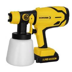 Pistola de pintura pulverizadora a bateria 21V com 2 baterias - BOM-9770 Pistola de pintura pulverizadora a bateria 21V com 2 baterias - BOM-9770