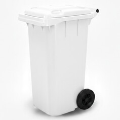 Cesto de lixo gari 120L com rodas sem pedal