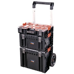 Caixa pl�stica para ferramentas com rodinhas 3 m�dulos - 44941022