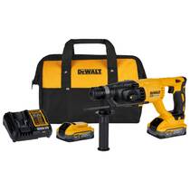 Martelete perfurador e rompedor a bateria 20V MAX 2,6J Brushless SDS Plus com 2 baterias - DCH133H2