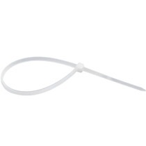 Abra�adeira de nylon branca 2,5 x 140 mm com 100 pe�as 
