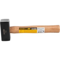 Marreta quadrada 1 kg com cabo em madeira