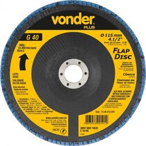Disco de lixa flap disc c�nico 4.1/2