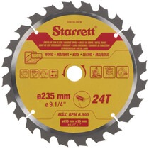 Disco de serra para madeira 235 x 25 mm 24 dentes - CCS235-24CW