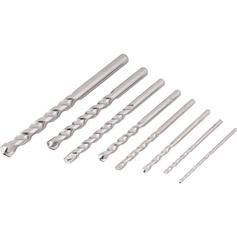 Jogo de broca de w�dea para concreto de 3 a 12 mm com 8 pe�as 