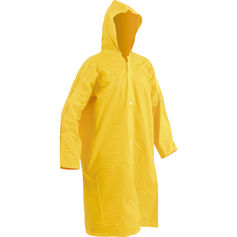 Capa de chuva em PVC laminado sem forro amarela GG
