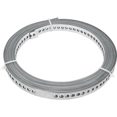 Fita de a�o perfurada 19 mm x 0,40 mm x 10 m 