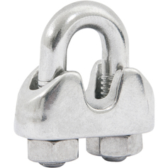 Clips para cabo de a�o em a�o inox 3/16