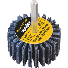Roda de lixa 40 x 20 mm com haste gr�o 50