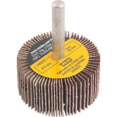 Roda de lixa 40 x 20 mm com haste gr�o 120 