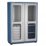 Arm�rio com 1 prateleira 5 gavetas e portas de acr�lico - AM-12