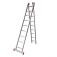 Escada de alum�nio extens�vel 2 x 9 degraus 2,73 x 4,44 m - MODELO 3 em 1 