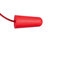 Protetor auditivo de espuma tipo plug com cord�o
