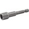 Soquete magn�tico sextavado 10 mm x 65 mm encaixe 1/4
