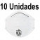Kit 10 M�scaras contra poeiras e n�voas sem v�lvula PFF1 - CONFORT